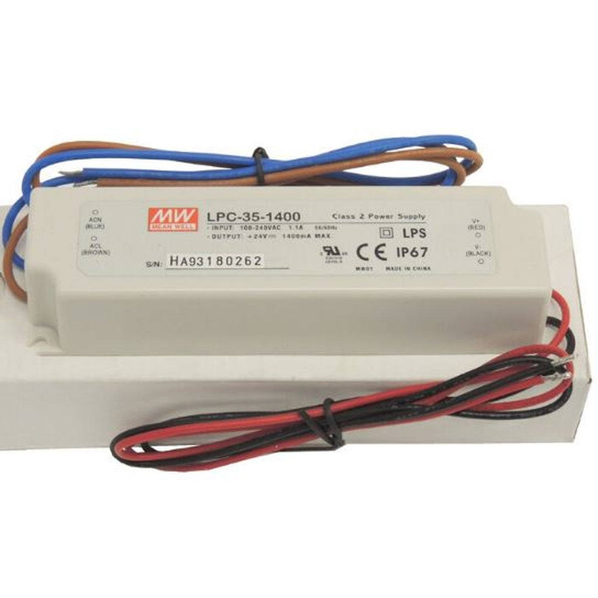 LPC-35-1400 9-24 Volt 1400 mA IP67 Meanwell