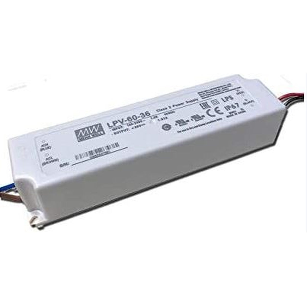 LPV-60-36 36 Volt 1.67 Amper IP67 Meanwell
