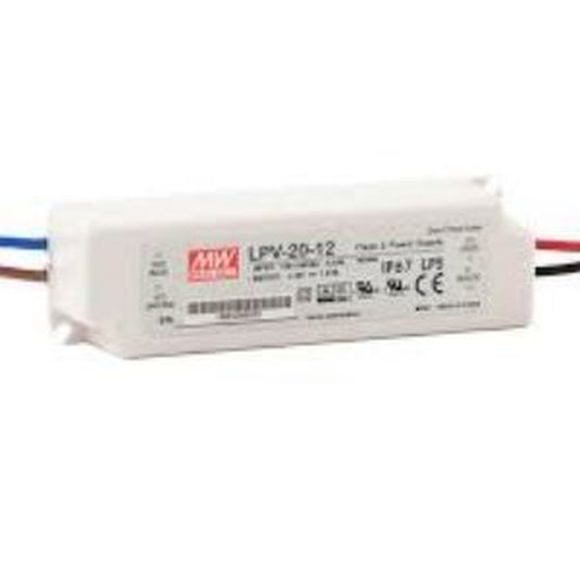LPV-20-12 12 Volt 1.67 Amper IP67 Meanwell
