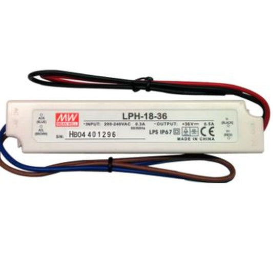 LPH-18-36 36 Volt 0.50 Amper IP67 Meanwell