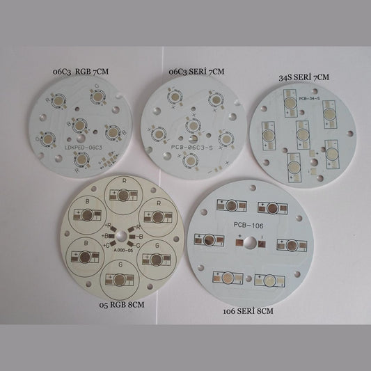 6lı Yuvarlak Powerled Pcbsi (Raund Pcb)