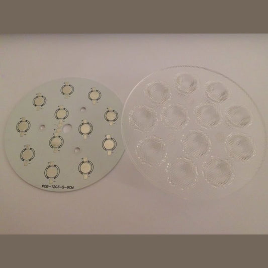 12Li Dijital Lens + Pcb Takım 50 Derece Tırtıklı Lens