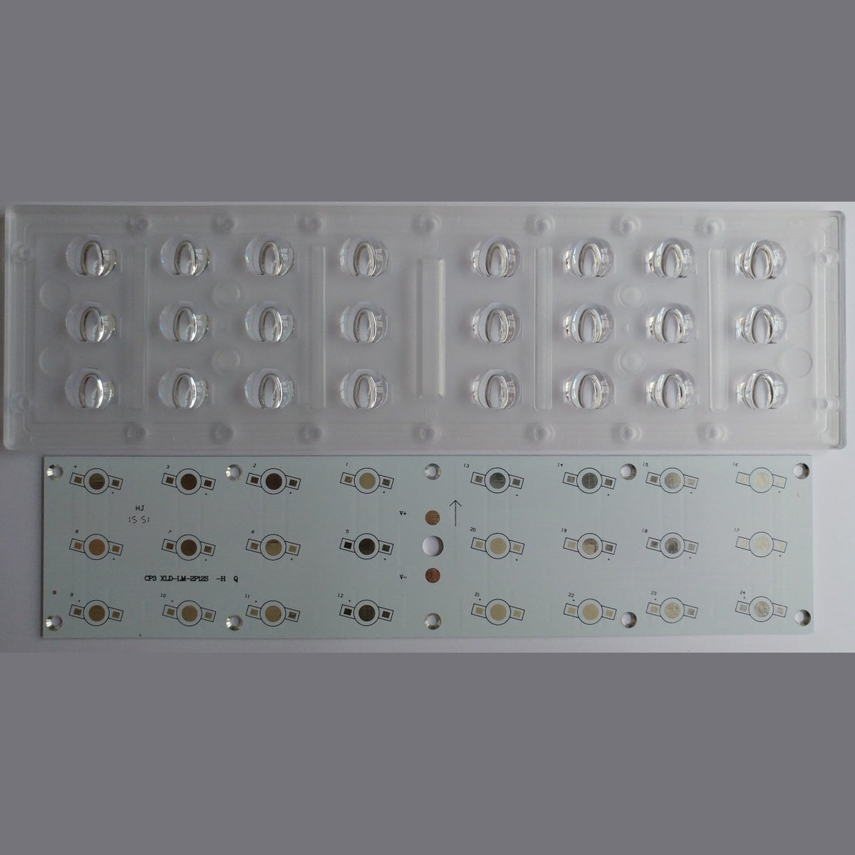 8x3 Contalı Lens 24lü Modül 70x140 Derece
