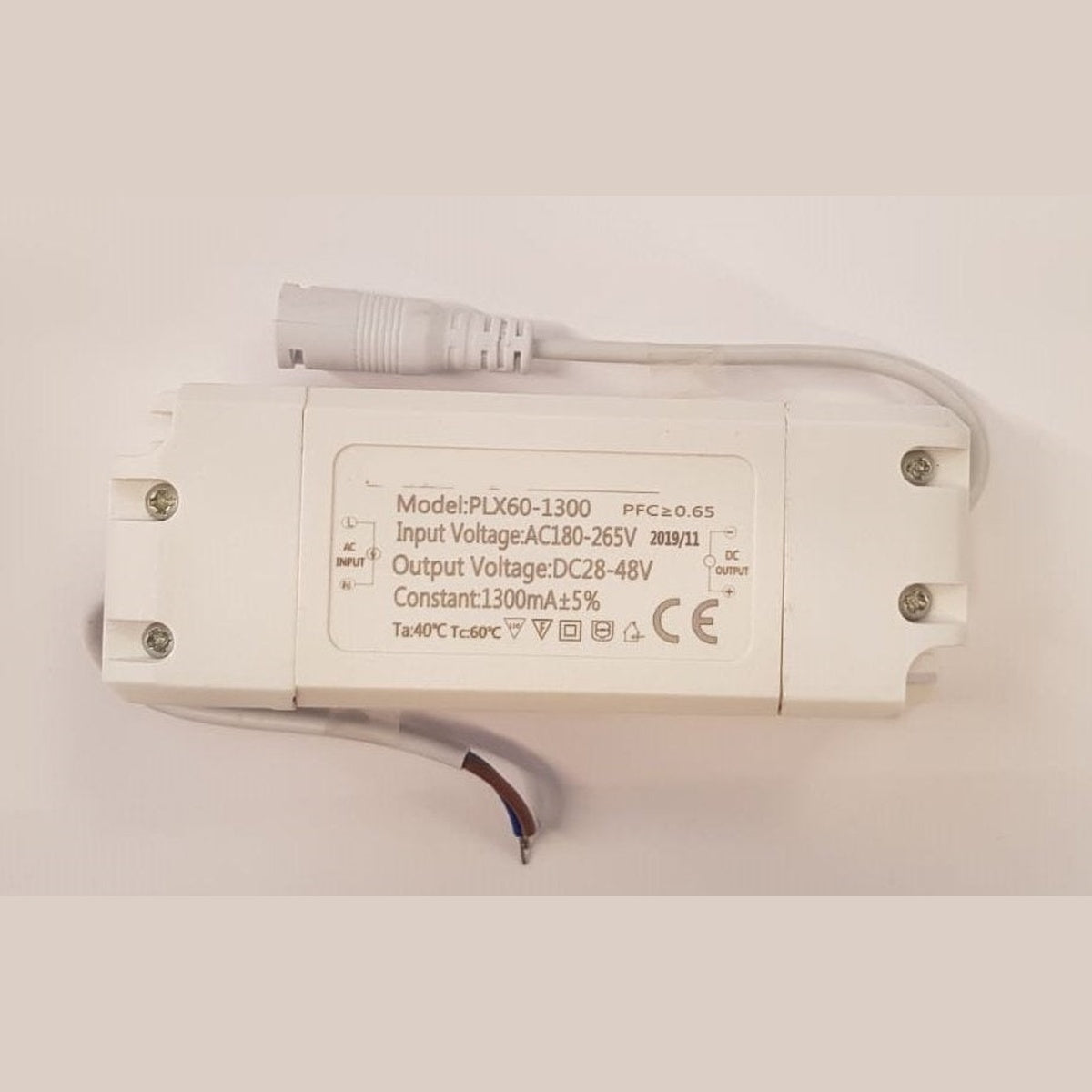 PLX60-1300 Led Panel Driver 28-48V 1300mA