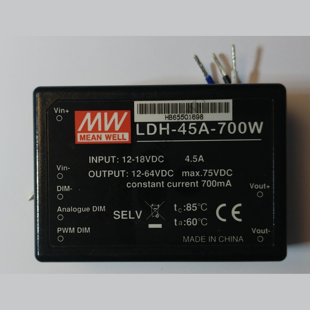 LDH-45A-700W 12-18V İNPUT 21-64V OUTPUT