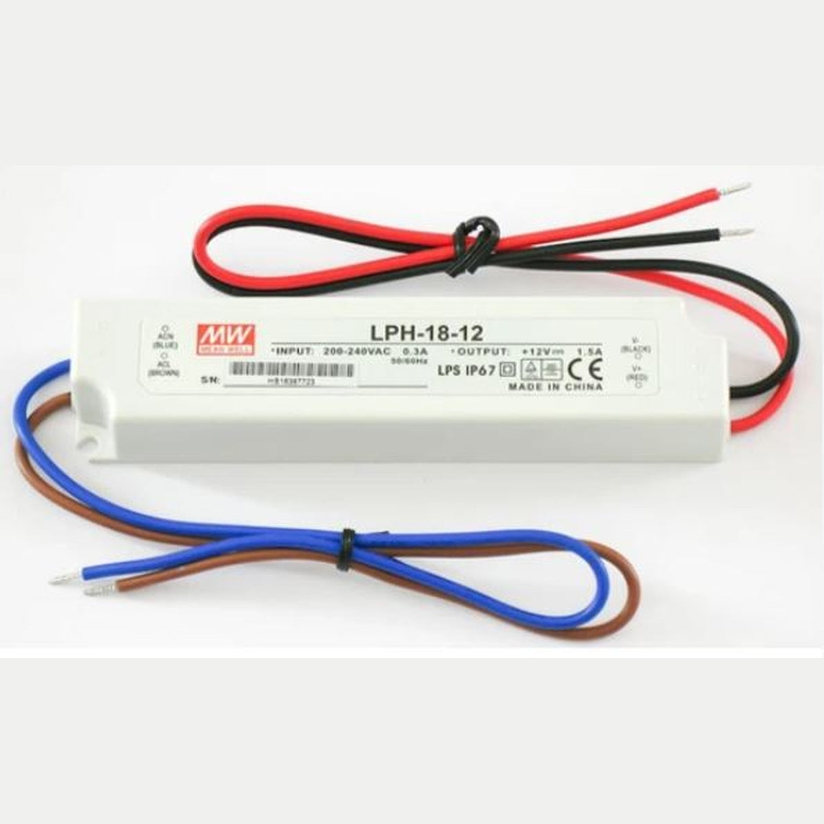 LPH-18-12 12 Volt 1.50 Amper IP67 Meanwell