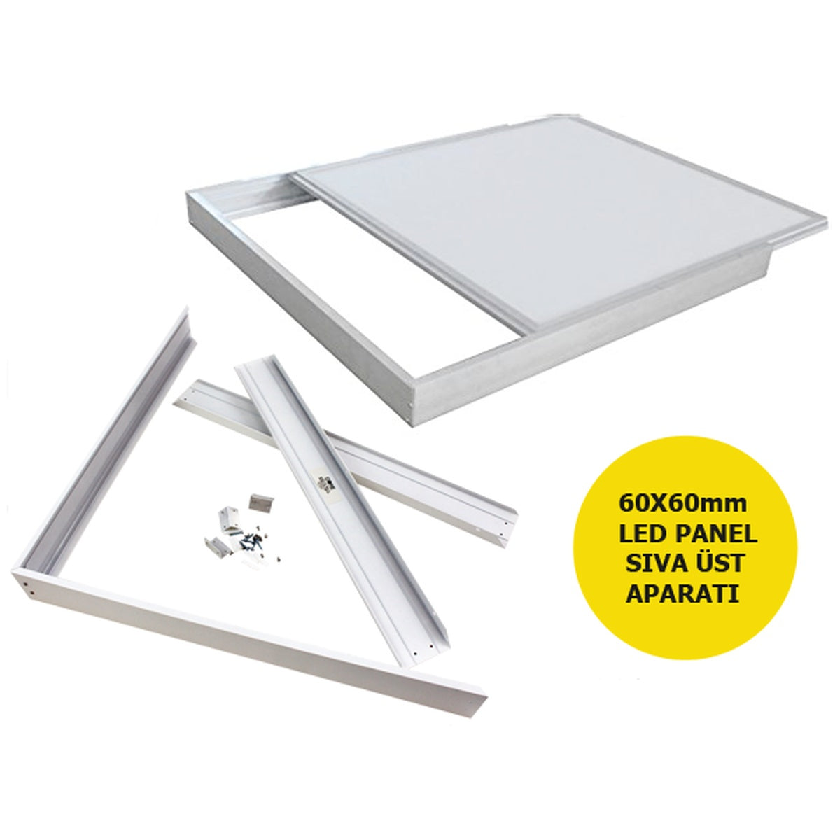 60x60 Slim Panel Sıva Üstü Aparatı