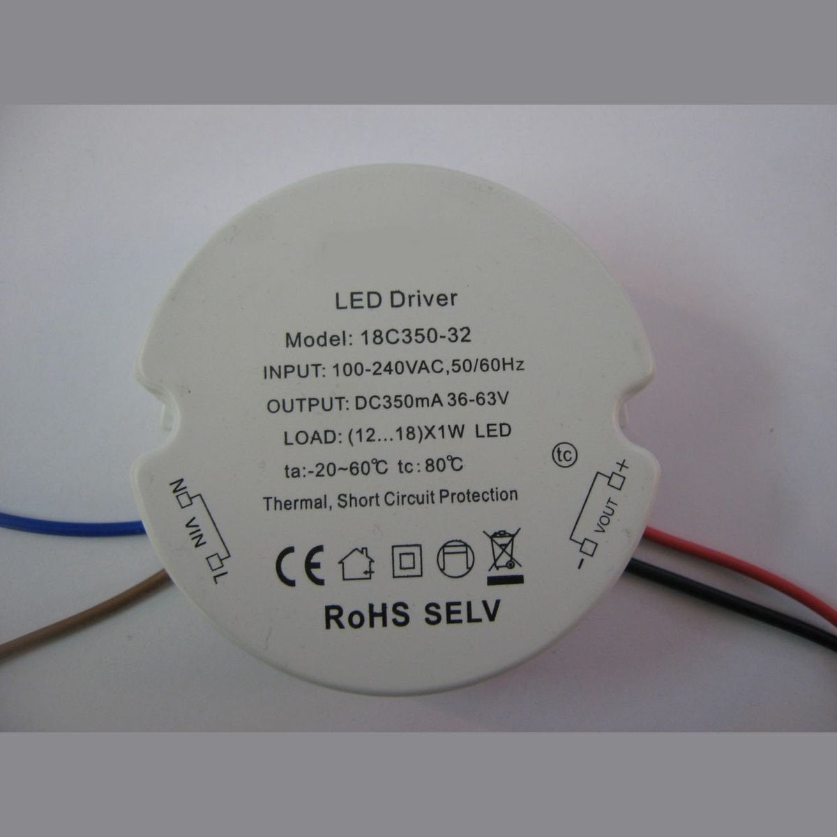 12-18x1 Watt 350 mA Powermax AT18C350-32