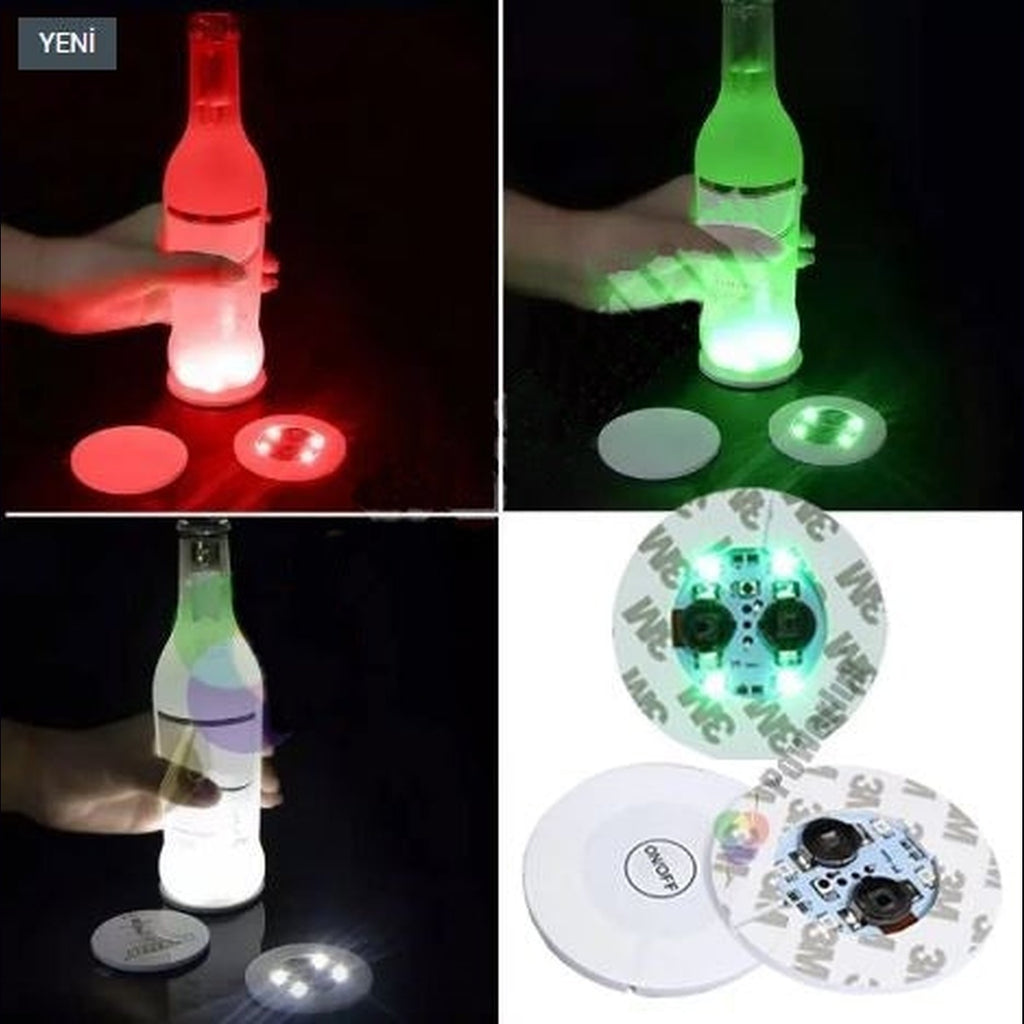 Led Işıklı Bardak Altlığı
