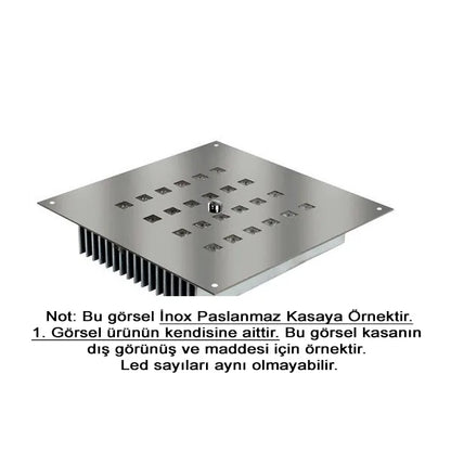 Samsung 28 Ledli Dikdörtgen Kuyumcu Vitrin Armatürü Beyaz 6000C - Günışığı 3000C Karışık İnox Paslanmaz Kasa