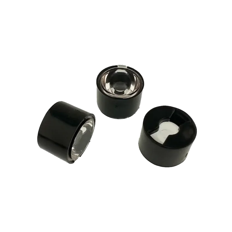 Tekli Kılıflı Power Led Lensi Led Mercek 20mm 60 Derece Tırtıklı