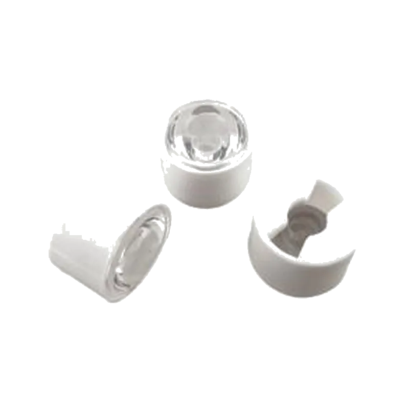 Tekli Kılıflı Power Led Lensi Led Mercek 20mm 60 Derece Tırtıklı