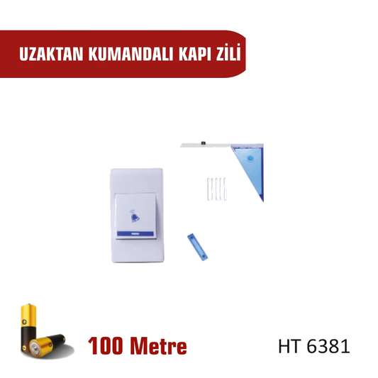 Uzaktan Kumandalı Kablosuz Kapı Zili