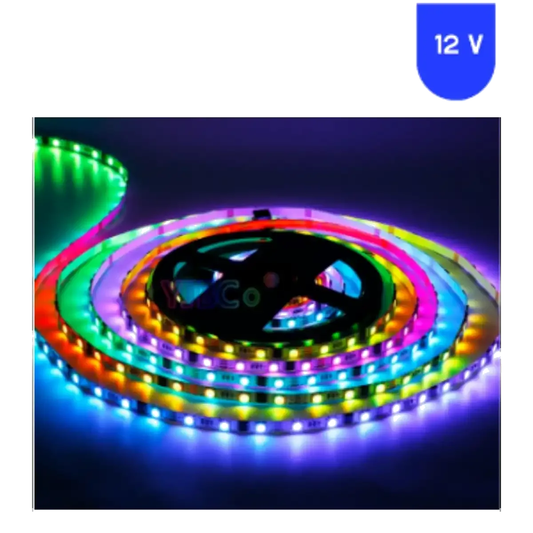 WS2812B RGB Magic Şerit Led IP20 Metrede 60