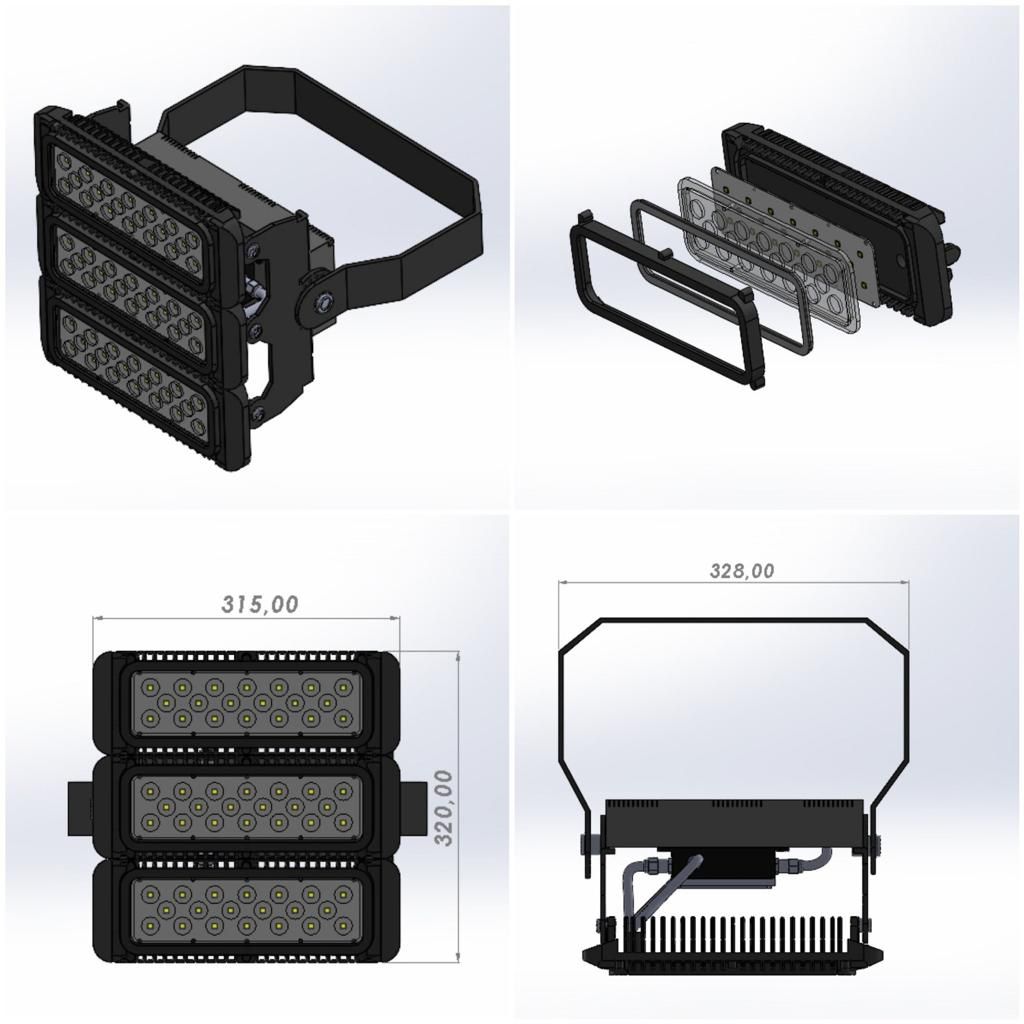 300 W Projektör