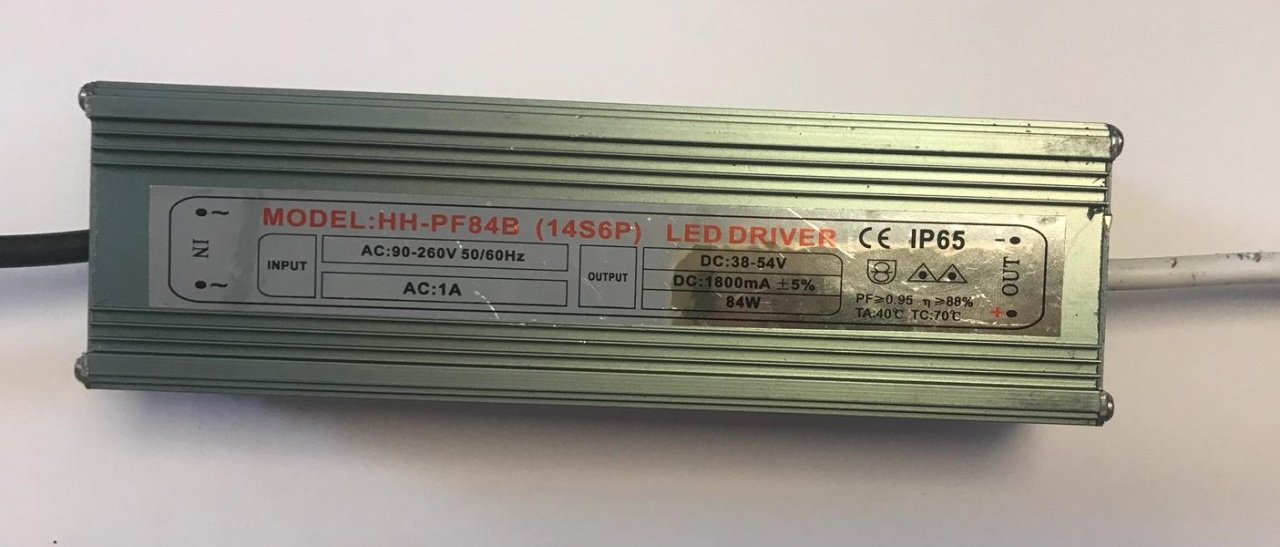 HH-PF84B Led Driver AC 90-260V DC 38-54V 84W 1800mA