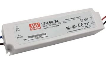 LPV-60-24 24 Volt 2.50 Amper IP67 Meanwell