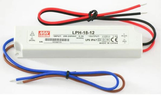 LPH-18-12 12 Volt 1.50 Amper IP67 Meanwell