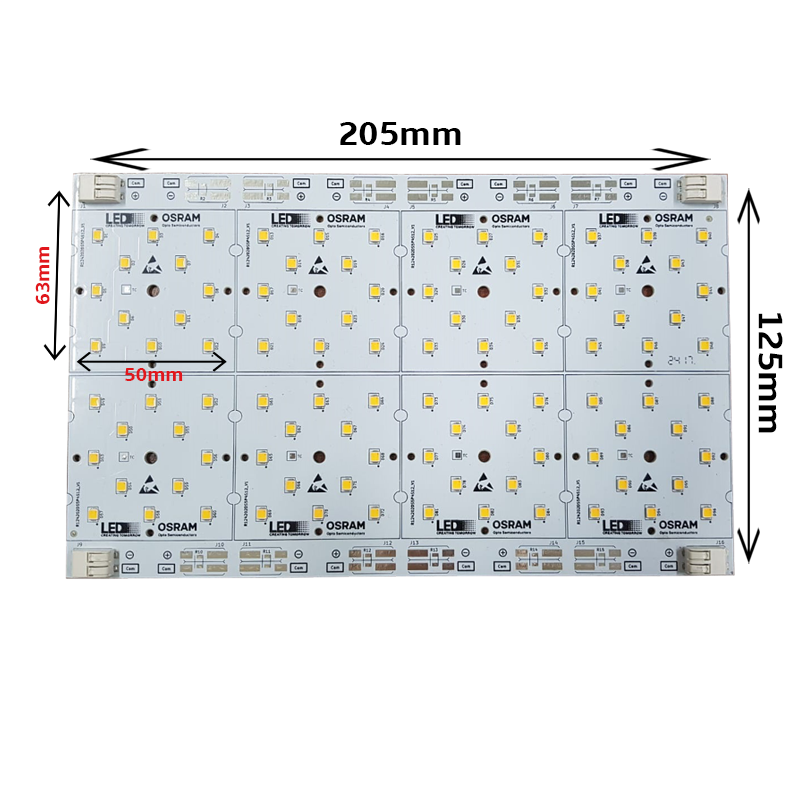 96x1 Watt Osram 3030 Ledli 205x125mm Modül