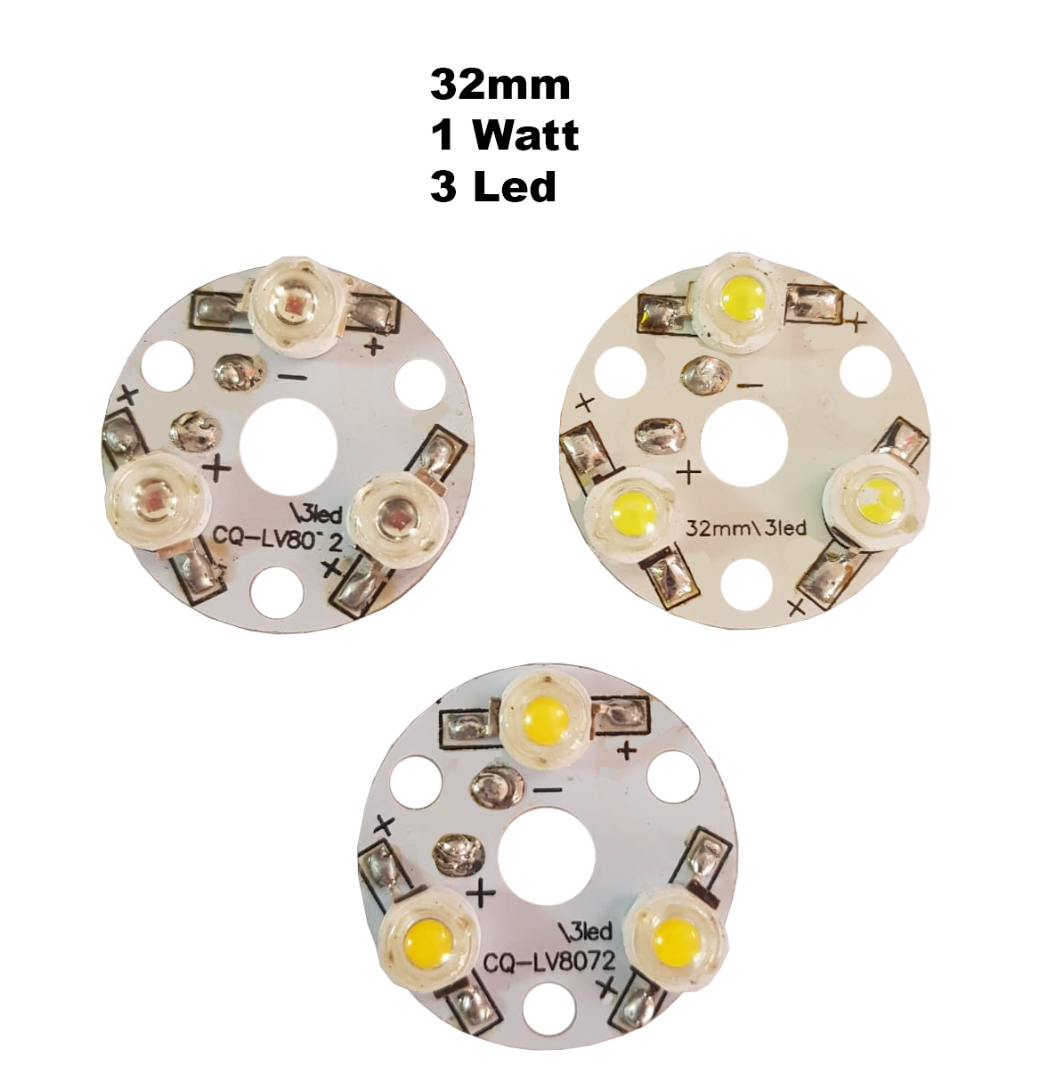 3x1 Watt 32mm Dizgili Power Led