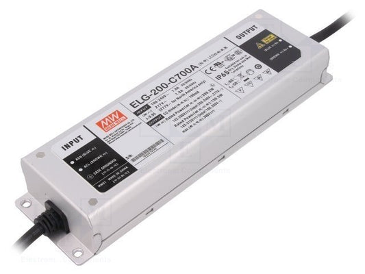 Meanwell 200W 700mA 142-286V Adaptör ELG-200-C700A