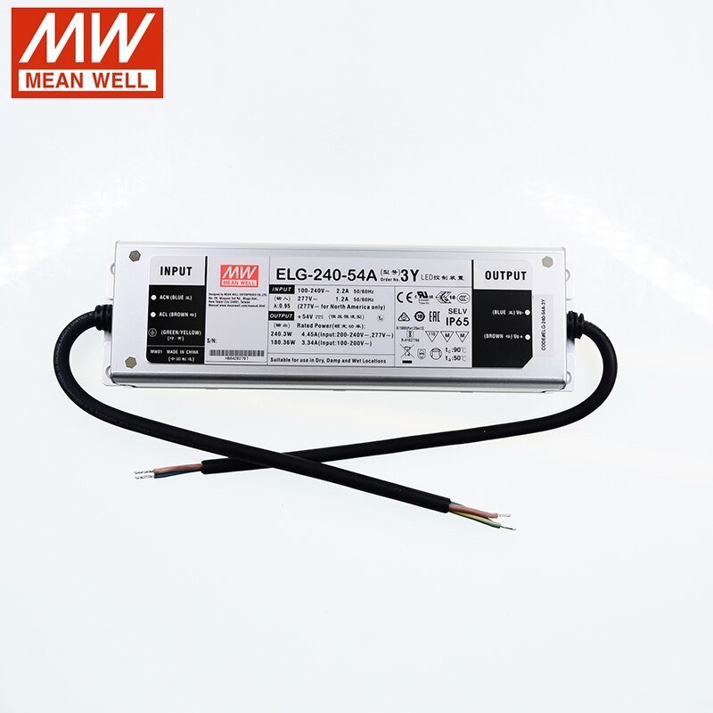 ELG-240-54A-3Y 54Vdc 4.45Amp ADJ Meanwell