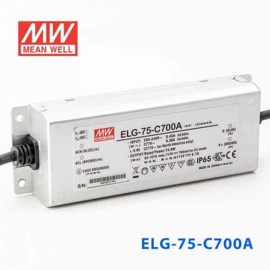 Meanwell 75W 700mA 53-107V Adaptör ELG-75-C700A