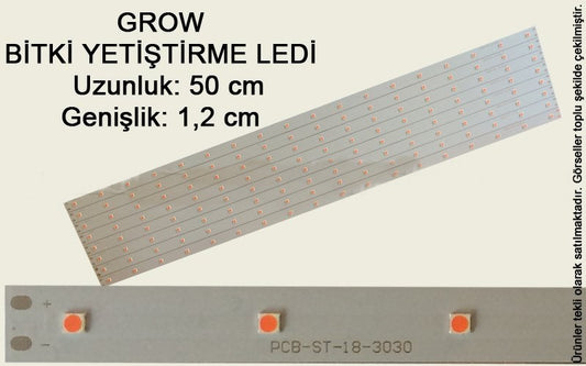 GROW LED 18 Watt 3030 Chip 18 Led (BİTKİ YETİŞTİRME LEDİ) Full Spectrum