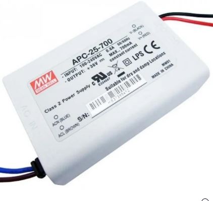 APC-25-700 11-36 Volt 700 mA IP42 Meanwell