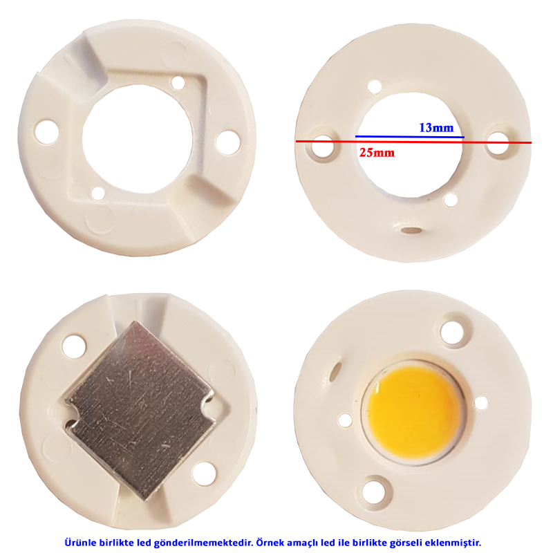 Cob Led Holder 13mm LC03D-LC06D-LC09D-LC13D Uyumlu