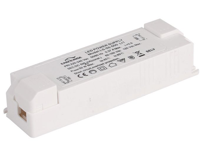 EG-LS-50-500-LI1 50W 500mA Eaglerise Driver IP20 Flicker Free