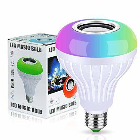 Uzaktan Kumandalı Bluetooth Hoparlör RGB Led Ampul