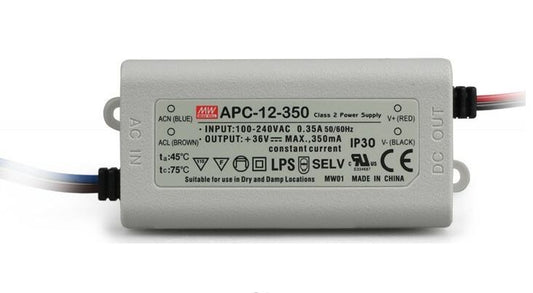 APC-12-350 9-36 Volt 350 mA IP42 Meanwell