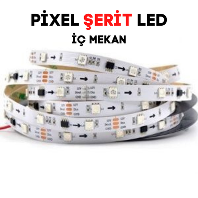 IC1903 RGB Magic Şerit Led IP20 Metrede 60 Led