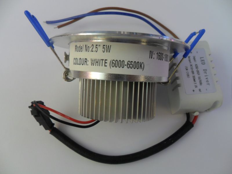 Günışığı 220 Volt 5 Watt Downlight Lamba