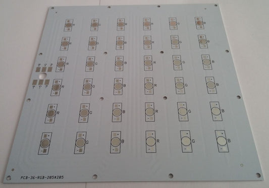 36 Lı Kare Pcb 20.5x20.5 cm PCB-36-RGB