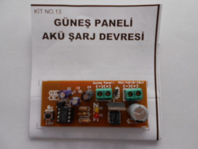 Güneş Panel Akü Şarj Devre 6-12v