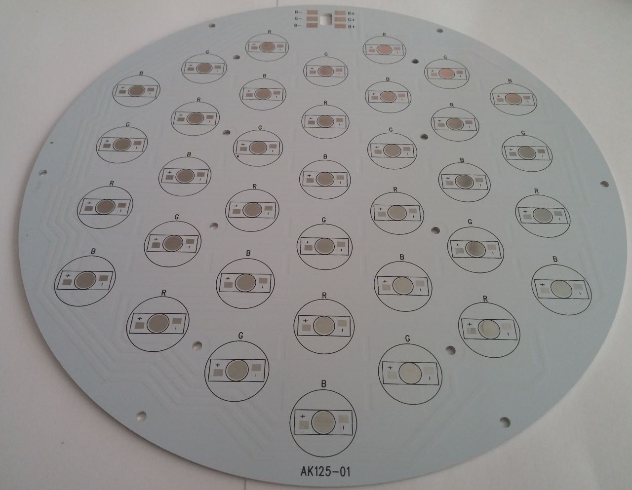 36 Lı Yuvarlak Powerled Pcb 25cm AK125-01