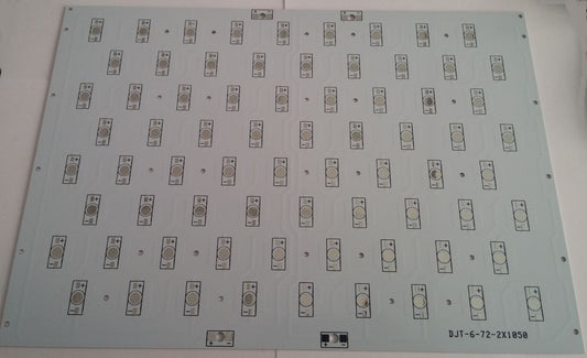 72 lİ Projektör Pcb si 33x23cm DJT-6-72-2X1050