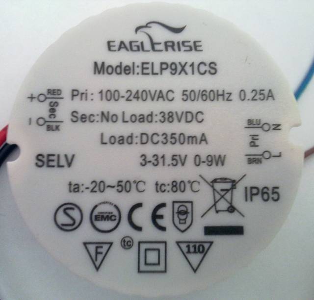 EAGLE ELP3x3 Watt Powerled Driver