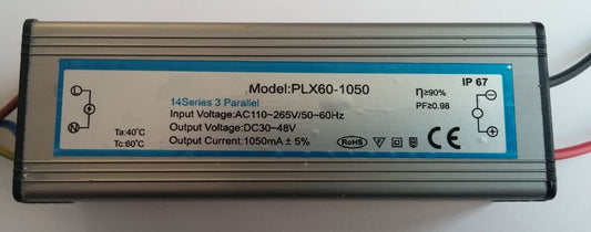 30-48 V 1050mA Plx60-1050 14 Seri 3 Paralel
