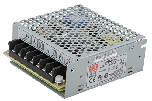 Meanwell RD-50A +5/+12Vdc 6.0/3.0Amp Çift Çıkış Güç Kaynağı