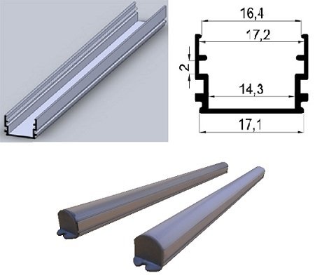 FL-07 Lineer Alüminyum Profil - Led Bar Kasa