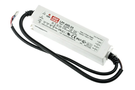 LPF-40D-24, 24VDC 1.67A Voltaj Ayarlı + Dimli LED Sürücü, Mean Well