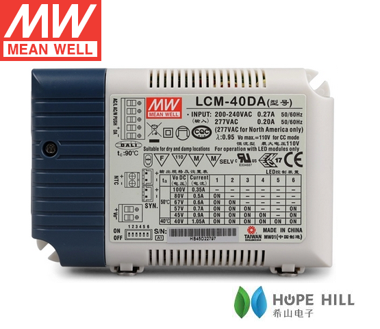 MEANWELL LCM-40DA 40W DALI DİM EDİLEBİLİR LED DRIVER