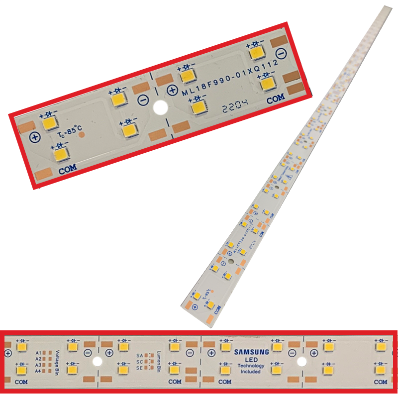 Samsung 2835 Ledli Çift Sıra Çubuk Led Line 350mA 990x18mm