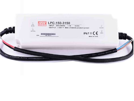 LPC-150-3150 24-48 Volt 3150 mA IP67 Meanwell