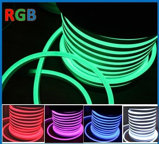 Kalın RGB Neon Led 220V 14x25mm T5 (50 Metre)