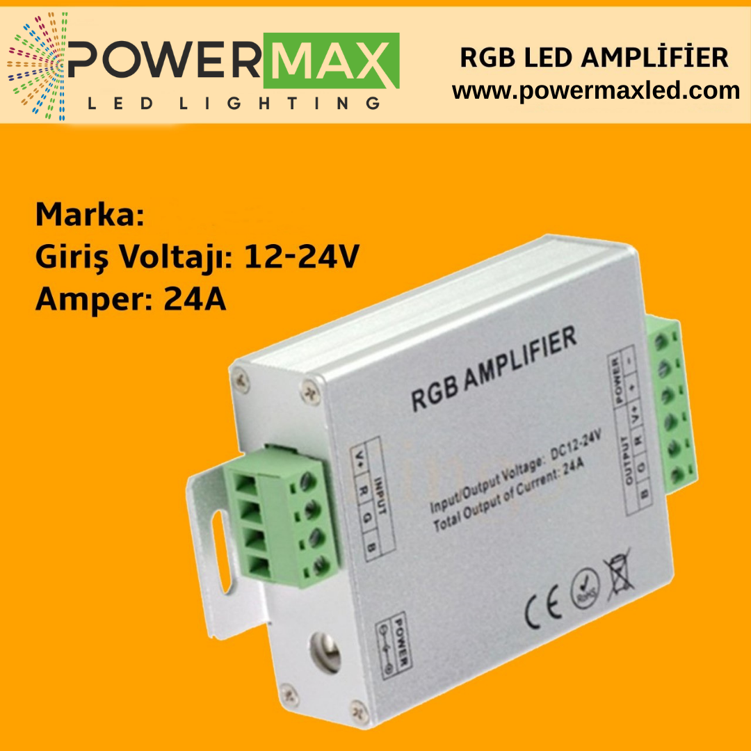 RGB Led Amplifier 12-24V 24A ( Repeater )