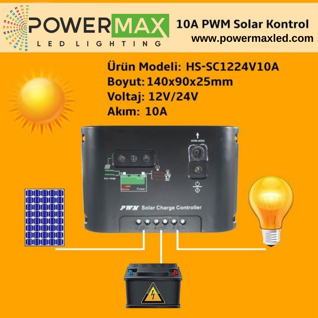 Solar Controller  (Solar Şarj Cihazı) 10 Amper